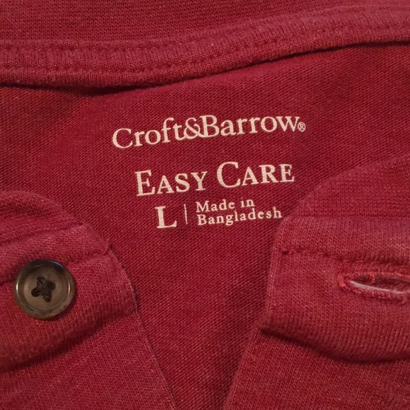 Croft & Barrow Men’s Short Sleeve Henley - Picture 2 of 2